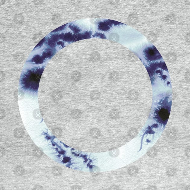 Tie-dye Blue circle by DesignBySolaz